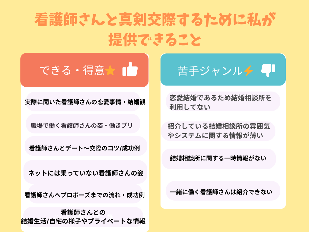 看護師交際・できないことできること