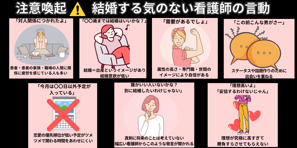 結婚する気のない看護師